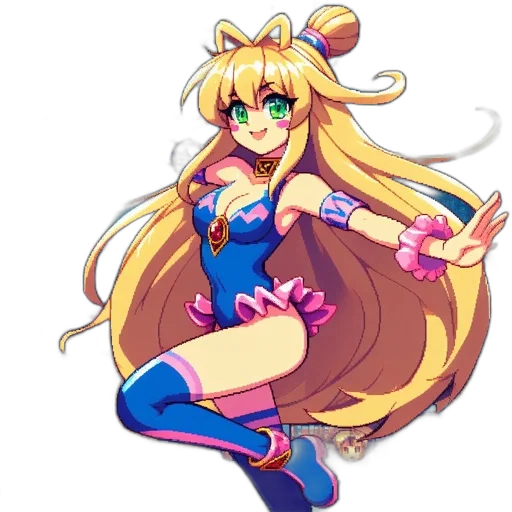 staff, dress, pixel art, anime transparent PNG cut-out