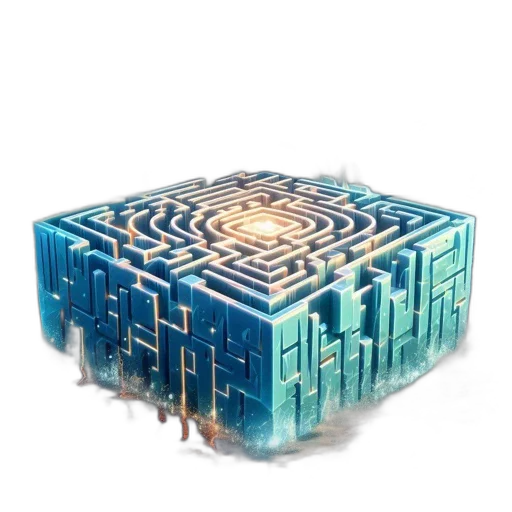 robot, building, crown, 3d render transparent PNG cut-out