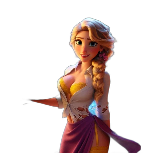 dress, staff, sword, crown transparent PNG cut-out
