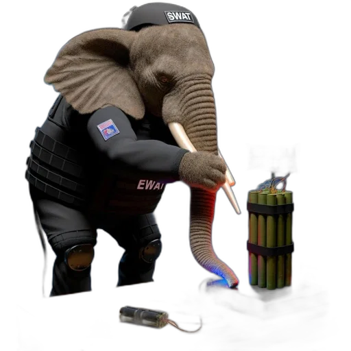 staff, animal, concept art, 3d render transparent PNG cut-out