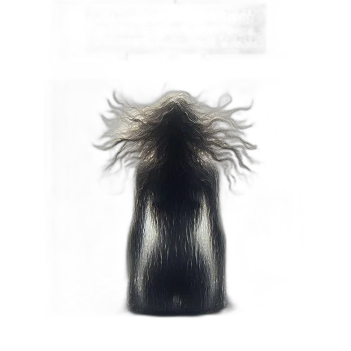 hair, mask, creature, dress transparent PNG cut-out