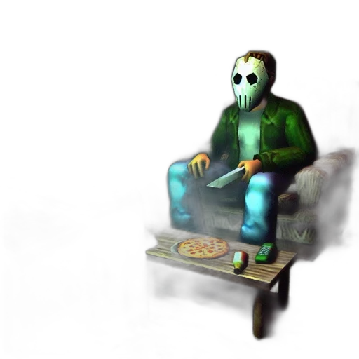 mask, furniture, robot, staff transparent PNG cut-out