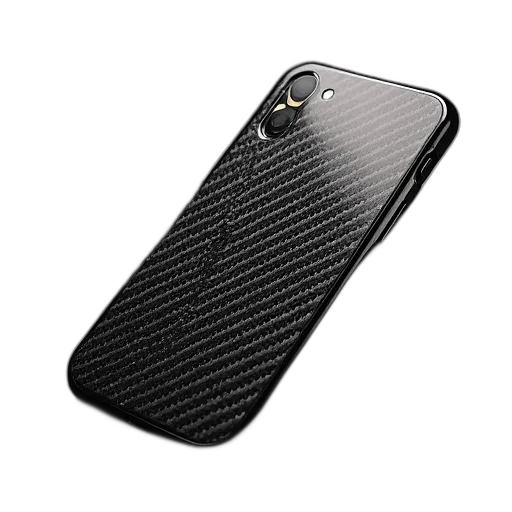 3d render, carbon, fiber, phone transparent PNG cut-out