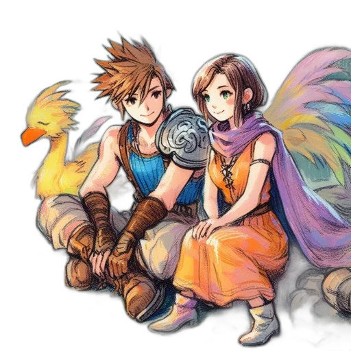 watercolor, fantasy art, concept art, pixel art transparent PNG cut-out