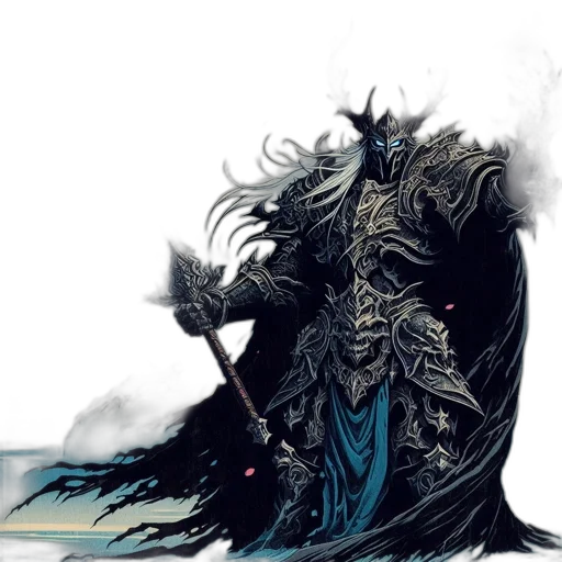 dragon, creature, sword, staff transparent PNG cut-out