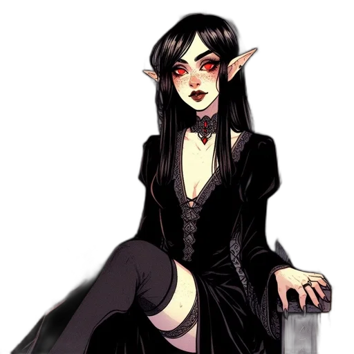dress, staff, fantasy art, concept art transparent PNG cut-out