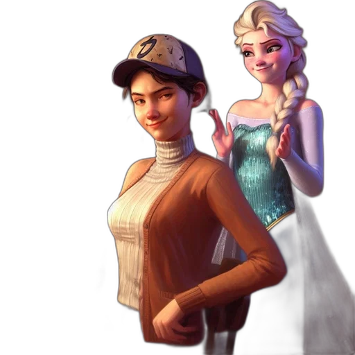 staff, dress, hat, crown transparent PNG cut-out