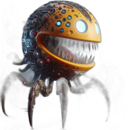 creature, robot, mask, concept art transparent PNG cut-out