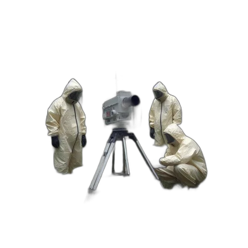 jacket, staff, mask, umbrella transparent PNG cut-out