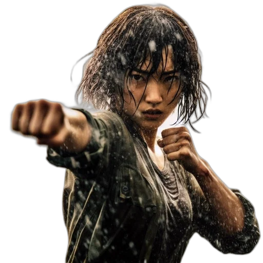 weapon, concept art, photorealistic, woman transparent PNG cut-out