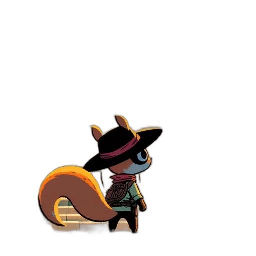 hat, staff, animal, weapon transparent PNG cut-out