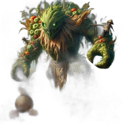 creature, dragon, mask, staff transparent PNG cut-out