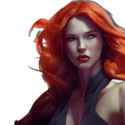 face, fantasy art, comic book art, concept art transparent PNG cut-out