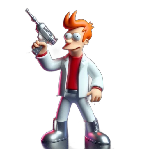 weapon, staff, jacket, robot transparent PNG cut-out