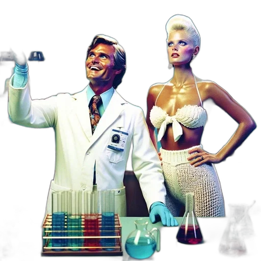 concept art, comic book art, pixel art, vaporwave transparent PNG cut-out