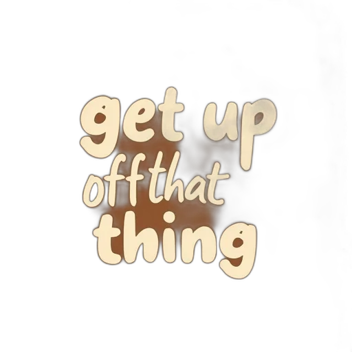 3d render, brown, background, phrase transparent PNG cut-out