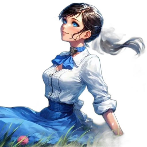 dress, staff, face, robot transparent PNG cut-out