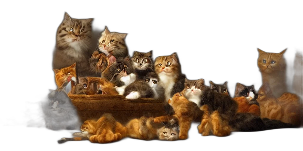 furniture, food, animal, photorealistic transparent PNG cut-out