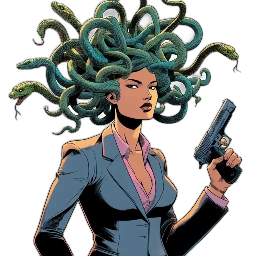 comic book art, concept art, cartoon, cyberpunk transparent PNG cut-out