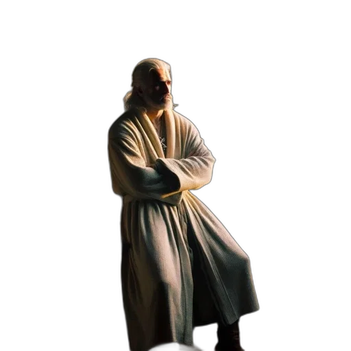 jacket, staff, mask, sword transparent PNG cut-out