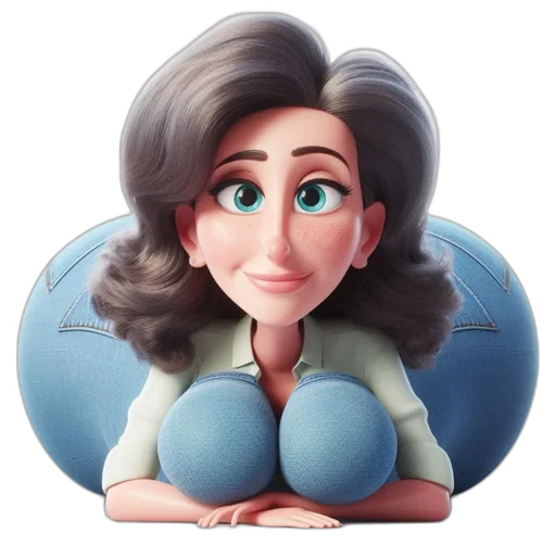 face, cartoon, photorealistic, 3d render transparent PNG cut-out
