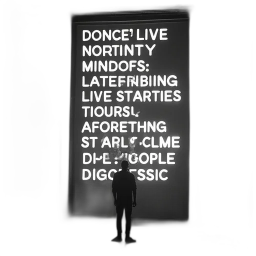 dark, concert, poster, forthcoming transparent PNG cut-out