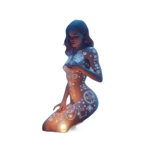 jewelry, dress, robot, creature transparent PNG cut-out
