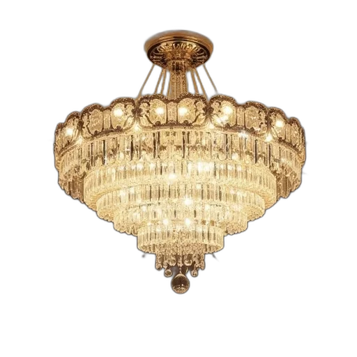 crown, furniture, 3d render, golden transparent PNG cut-out