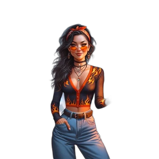 comic book art, concept art, fantasy art, cartoon transparent PNG cut-out