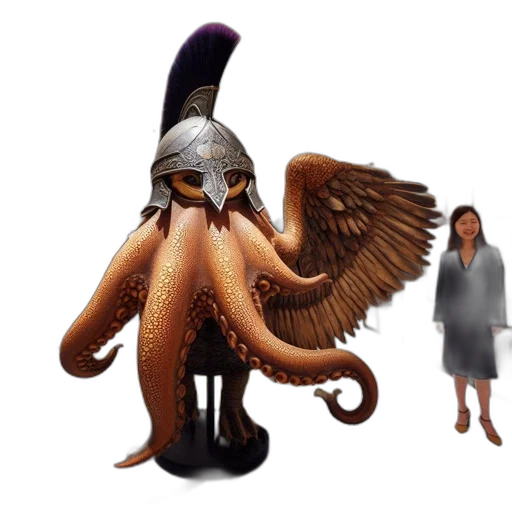 creature, animal, dragon, staff transparent PNG cut-out