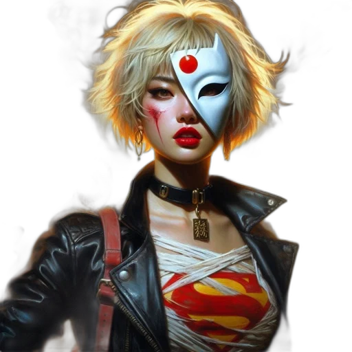 face, mask, concept art, comic book art transparent PNG cut-out