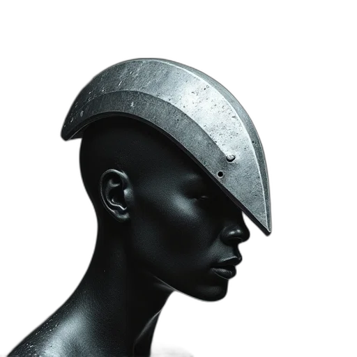 hat, crown, face, robot transparent PNG cut-out
