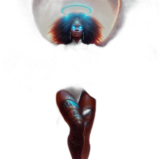 hair, creature, mask, concept art transparent PNG cut-out