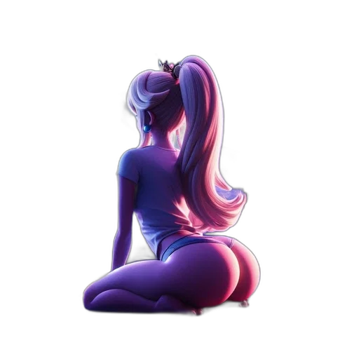 hair, staff, dress, crown transparent PNG cut-out