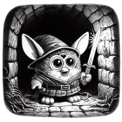 fantasy art, concept art, comic book art, dimly transparent PNG cut-out