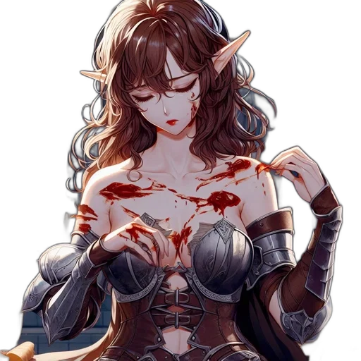 weapon, dress, sword, fantasy art transparent PNG cut-out
