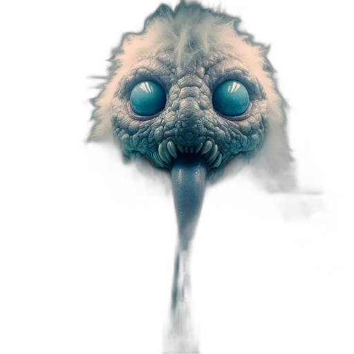creature, mask, face, staff transparent PNG cut-out