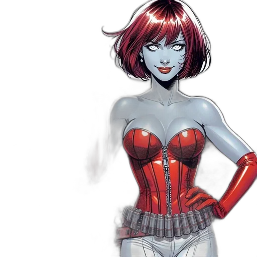 comic book art, concept art, fantasy art, red transparent PNG cut-out