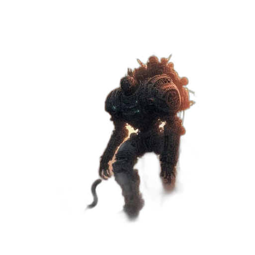 creature, staff, weapon, hair transparent PNG cut-out