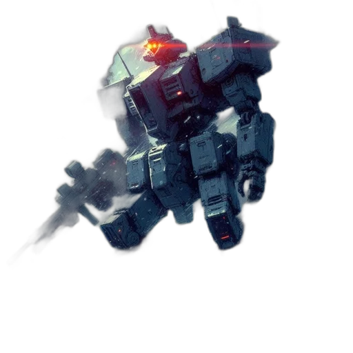 robot, weapon, creature, jacket transparent PNG cut-out