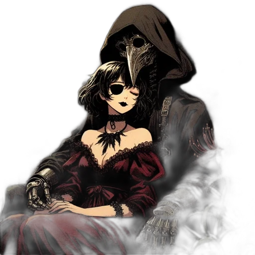 mask, concept art, fantasy art, comic book art transparent PNG cut-out