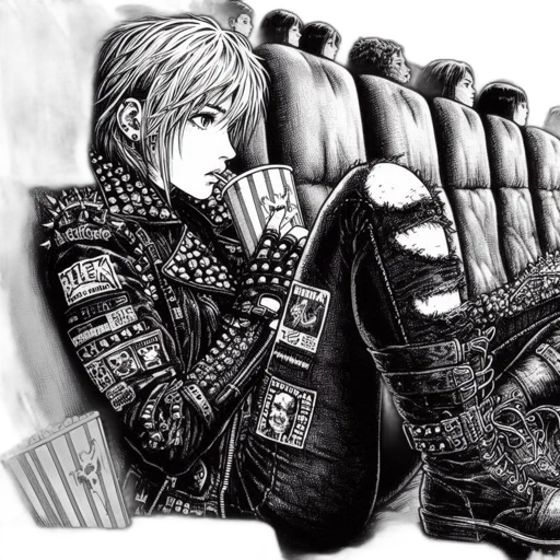 jacket, sword, weapon, comic book art transparent PNG cut-out