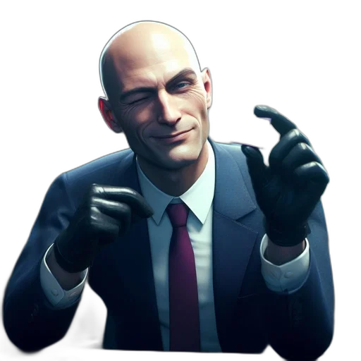 face, jacket, staff, weapon transparent PNG cut-out
