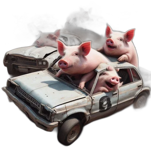 car, animal, photorealistic, concept art transparent PNG cut-out