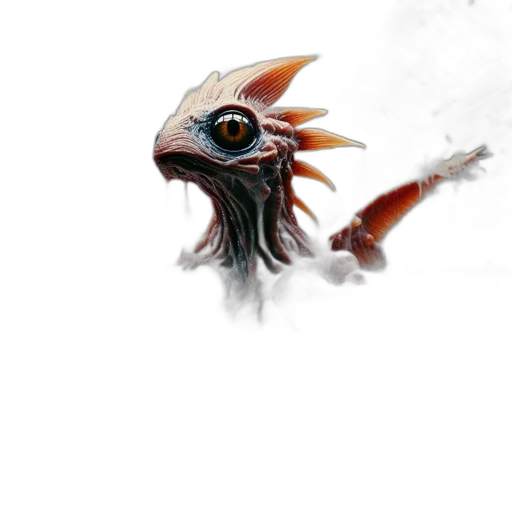 dragon, creature, staff, animal transparent PNG cut-out