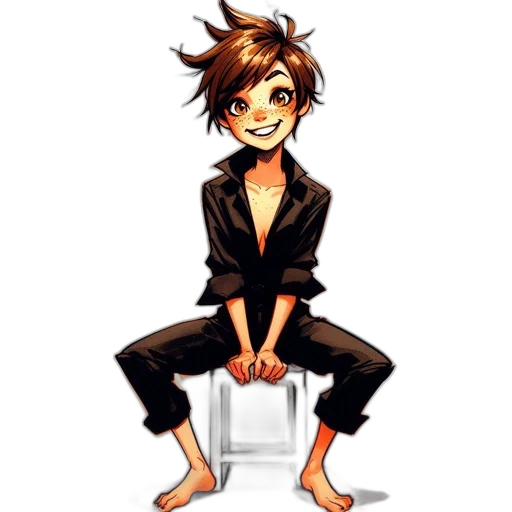 jacket, cartoon, anime, pixel art transparent PNG cut-out