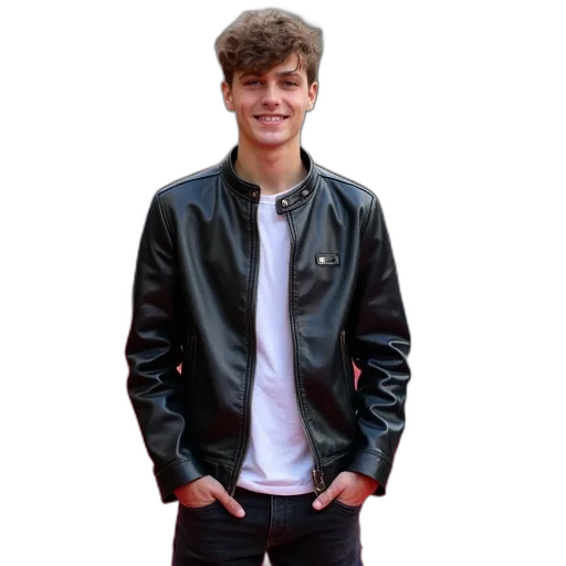 jacket, photorealistic, 3d render, cartoon transparent PNG cut-out