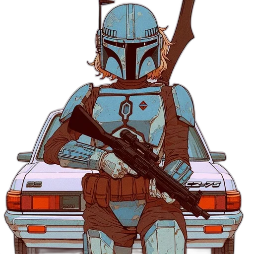 weapon, robot, car, concept art transparent PNG cut-out