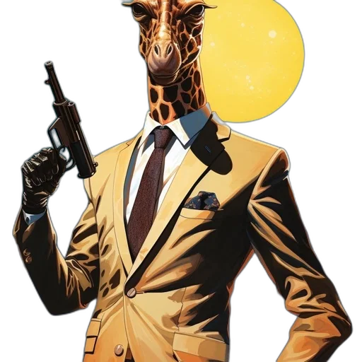 mask, jacket, staff, robot transparent PNG cut-out