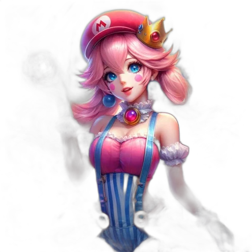 dress, crown, staff, fantasy art transparent PNG cut-out